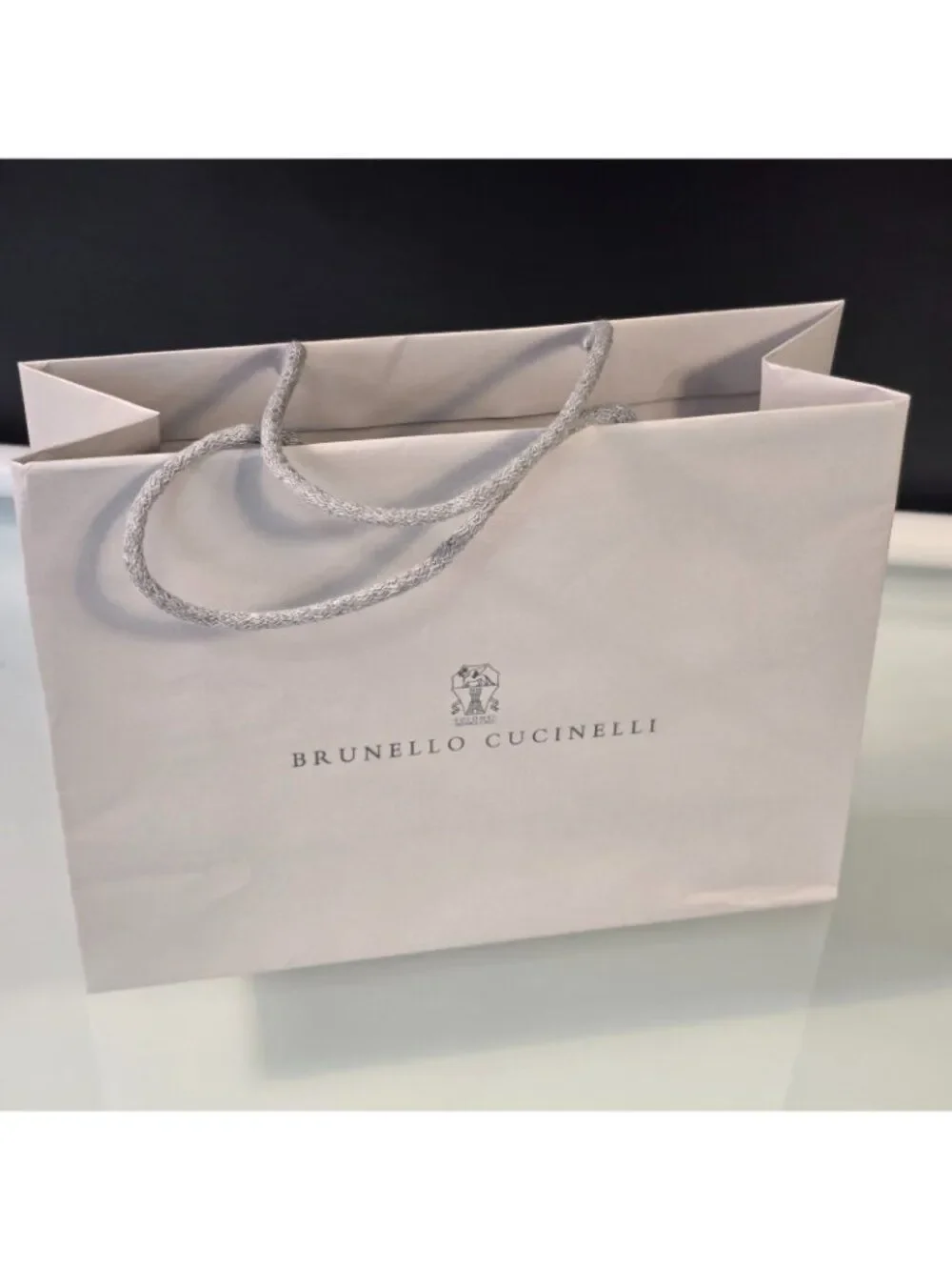 BRUNELLO CUCINELLI Paper Gift Shopping Bag 12.5